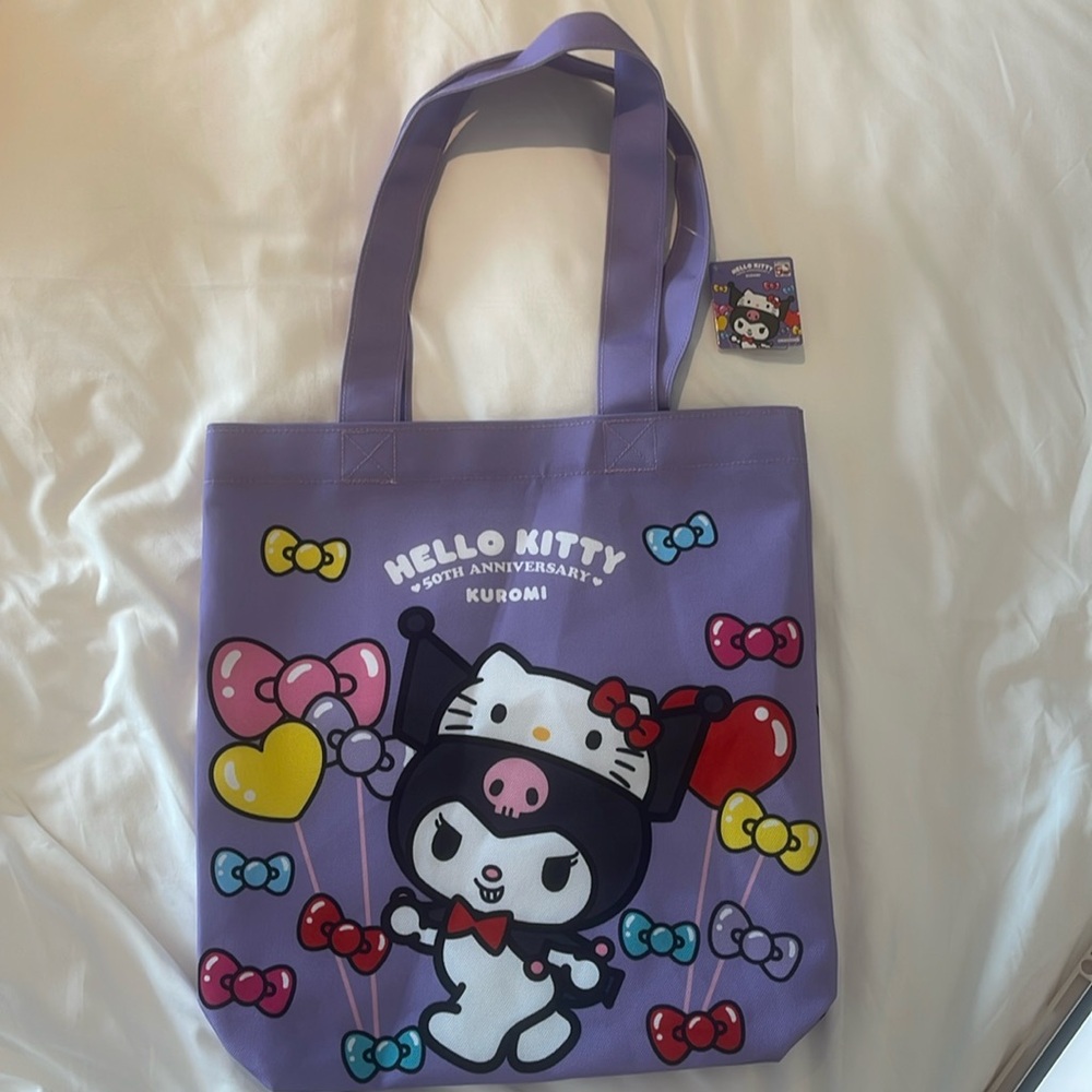 Hello Kitty50th anniversary canvas tote bag